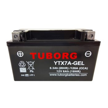 Akumulator Tuborg YTX7A-GEL 7Ah 120A AGM